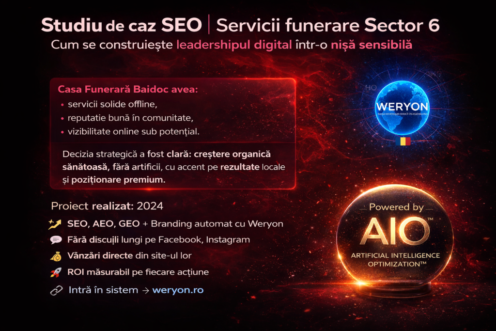 studiu de caz afacere funerara București