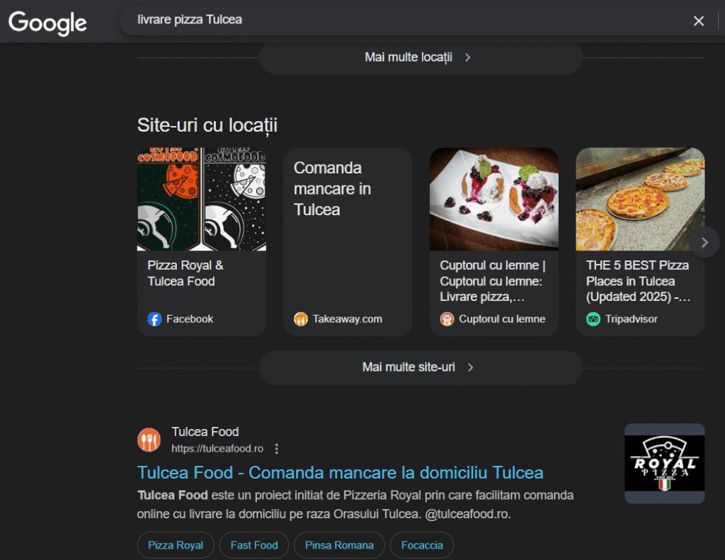 Studiu de Caz SEO Horeca