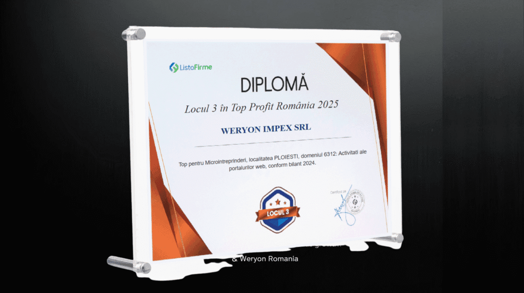 Locul 3 in top profit România 