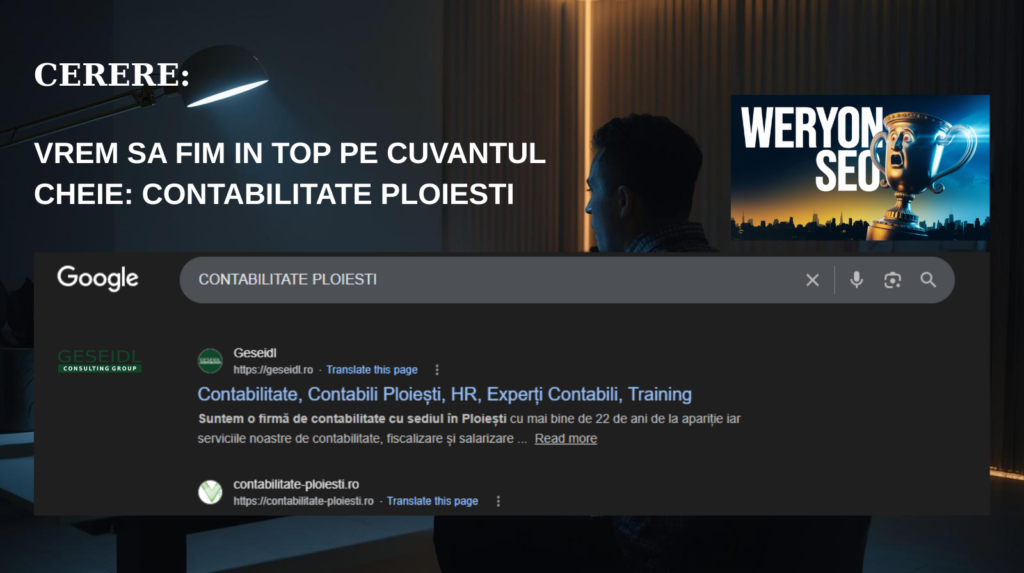CERERE CEO GESEIDL SI RASPUNS EXTRAS DIN GOOGLE