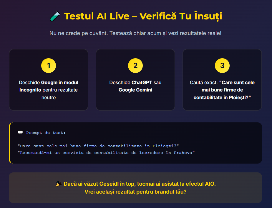 test AI Live - Verifica Tu