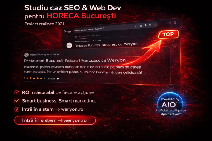 Studiu de caz SEO & Web Dev pentru HORECA București
