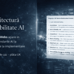 Reprezentare vizuală a apariției DevonWebs în AI Search după implementarea arhitecturii semantice în piața de hosting UK.