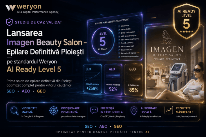 Lansarea Imagen Beauty Salon – Epilare Definitivă Ploiești pe standardul Weryon AI Ready Level 5
